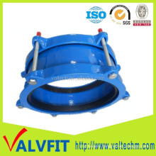 Ductile iron coupling for UPVC pipe